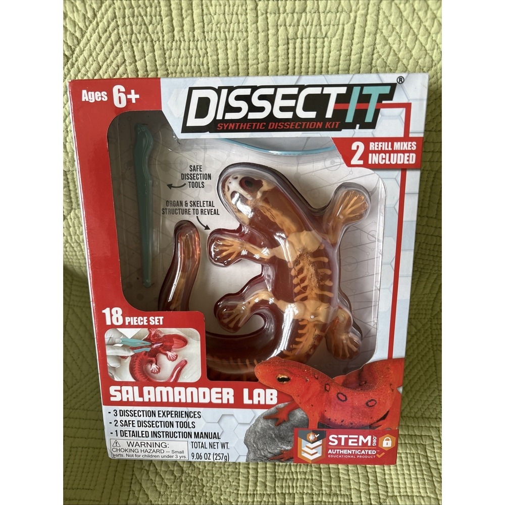 Dissect-It Salamander Lab Dissection Kit Homeschooling Interactive Stem Toy New